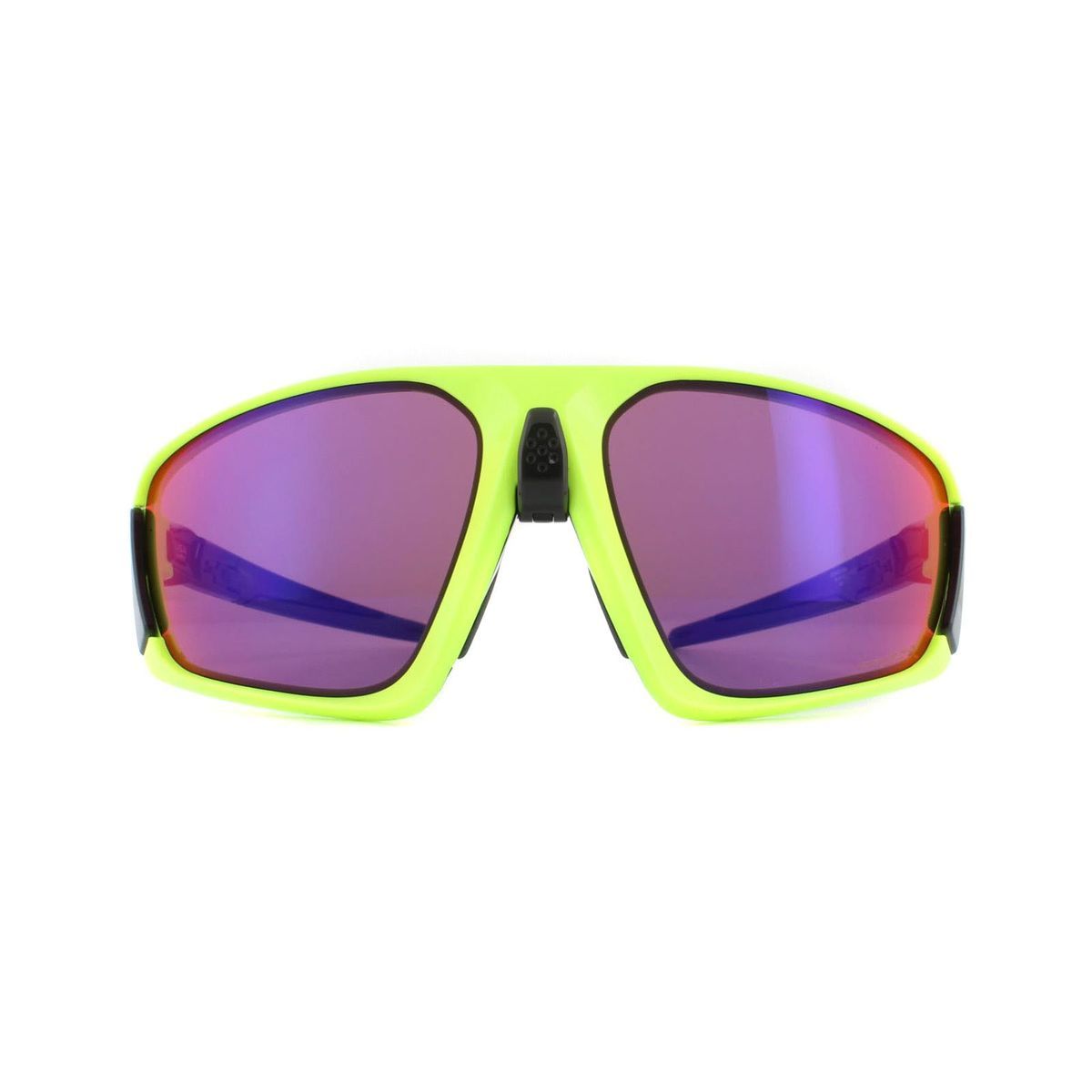 Sportliche Shield Sonnenbrille mit lila Glas