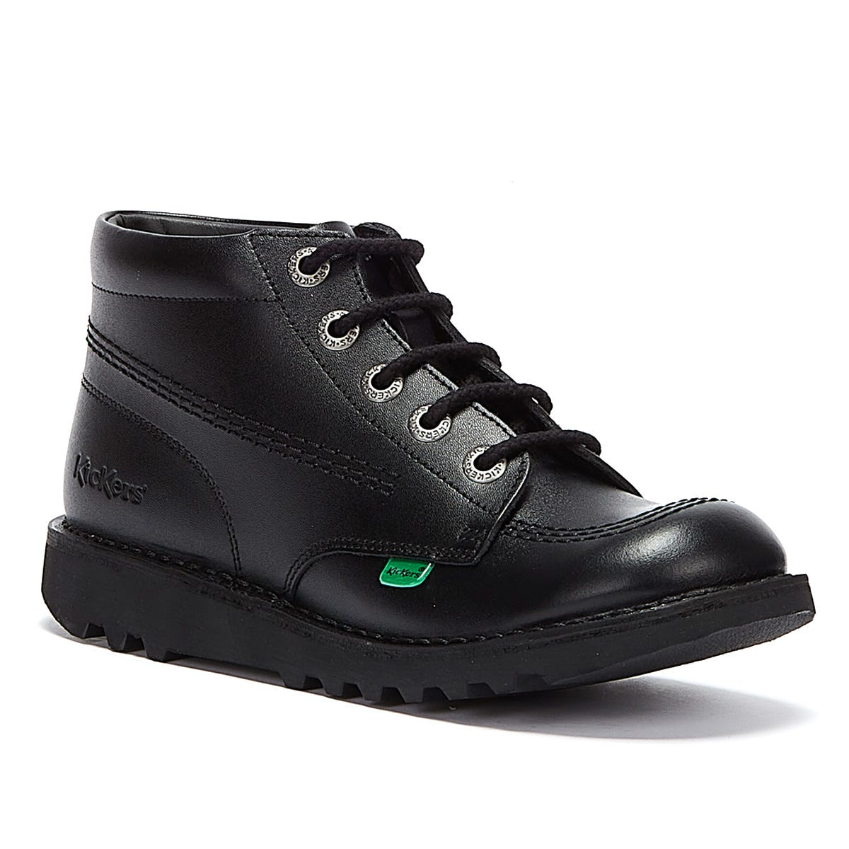 Robuste Leder-High-Tops mit Dreifachnaht
