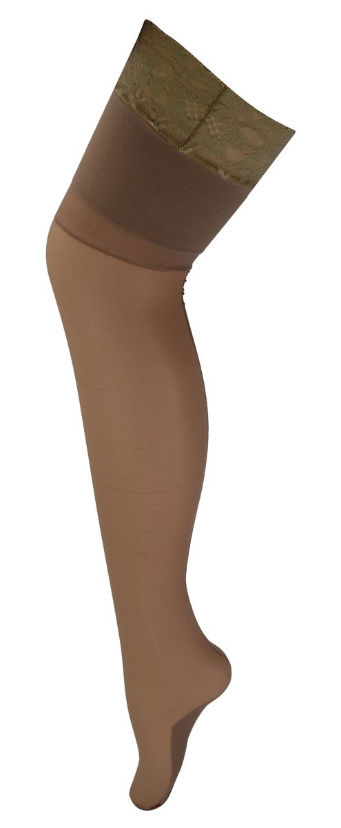 Durchsichtige Nahtstrumpfhose für Frauen | Sock Snob | Glänzend | Rückennaht | Hohe Taille - Nude / Nude