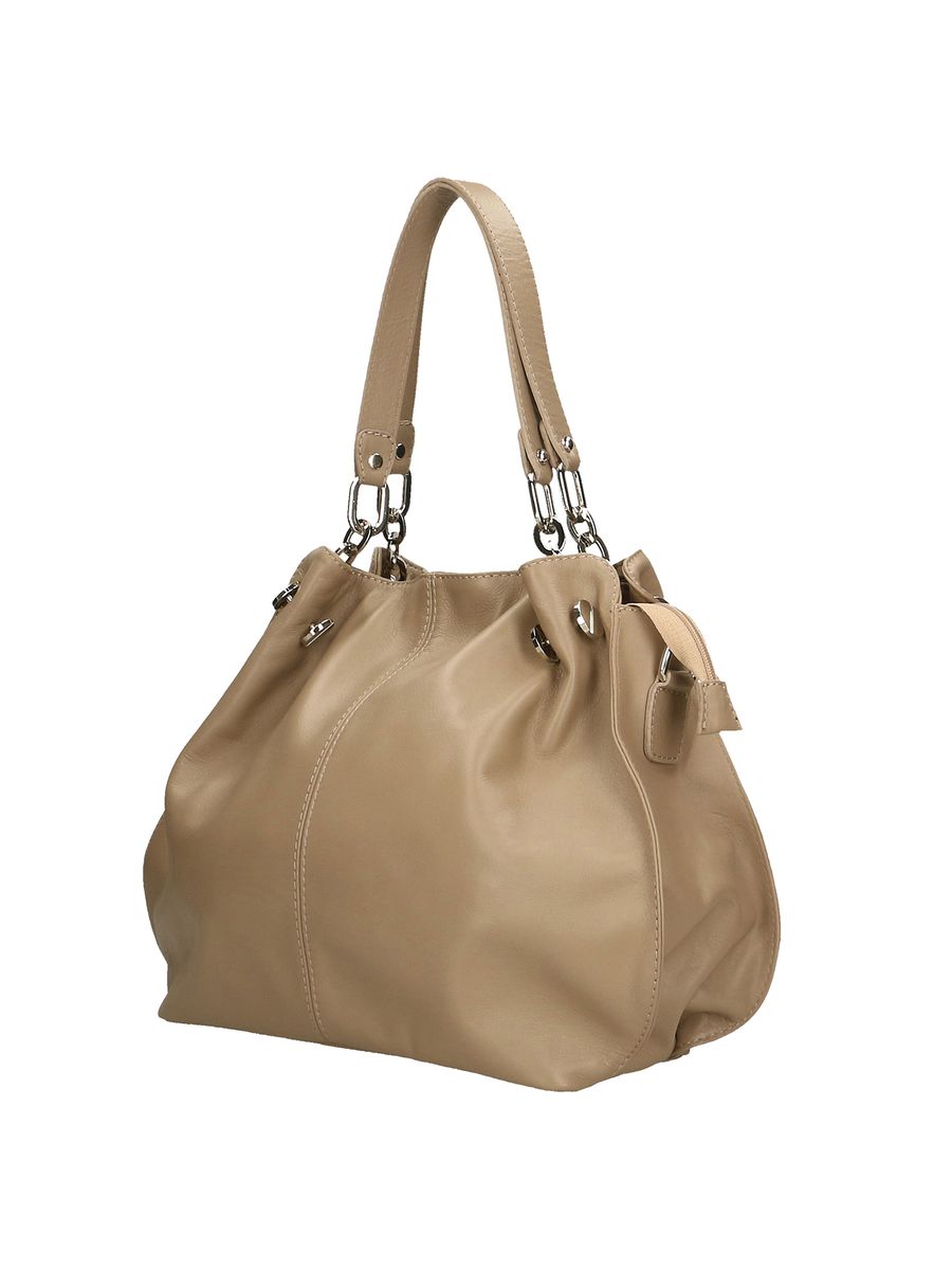 Weiche Schultertasche aus Leder