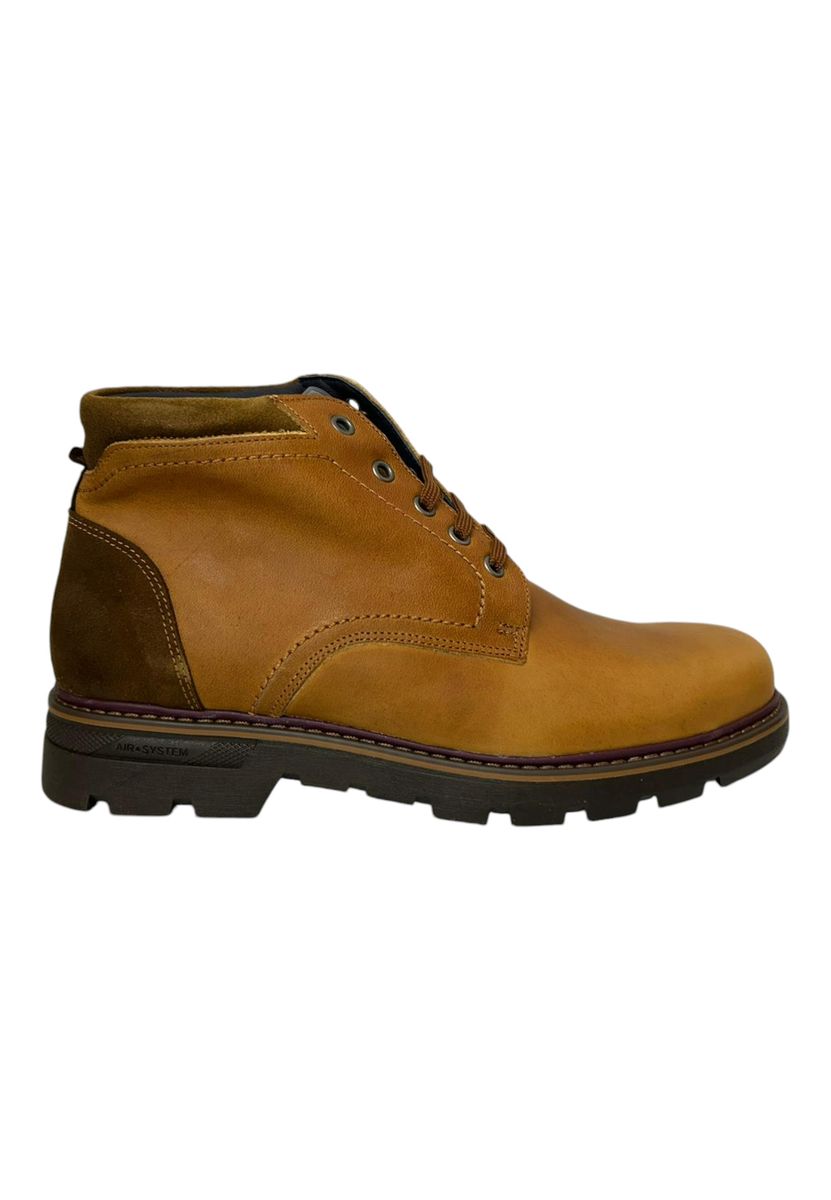 Leder-Stiefeletten mit Schnürverschluss