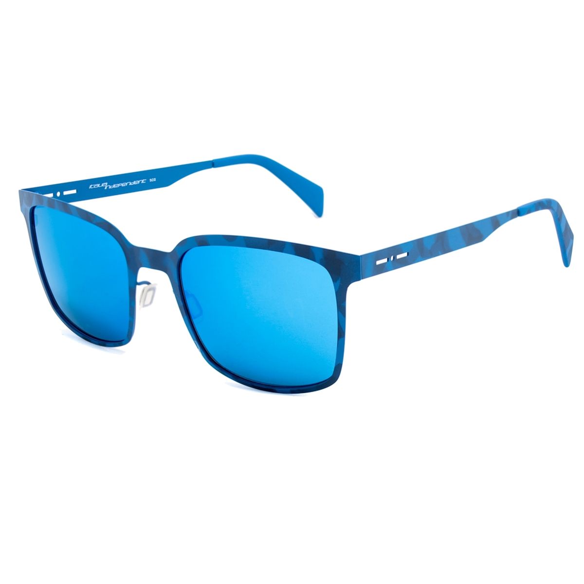 Quadratische blaue Camouflage-Sonnenbrille