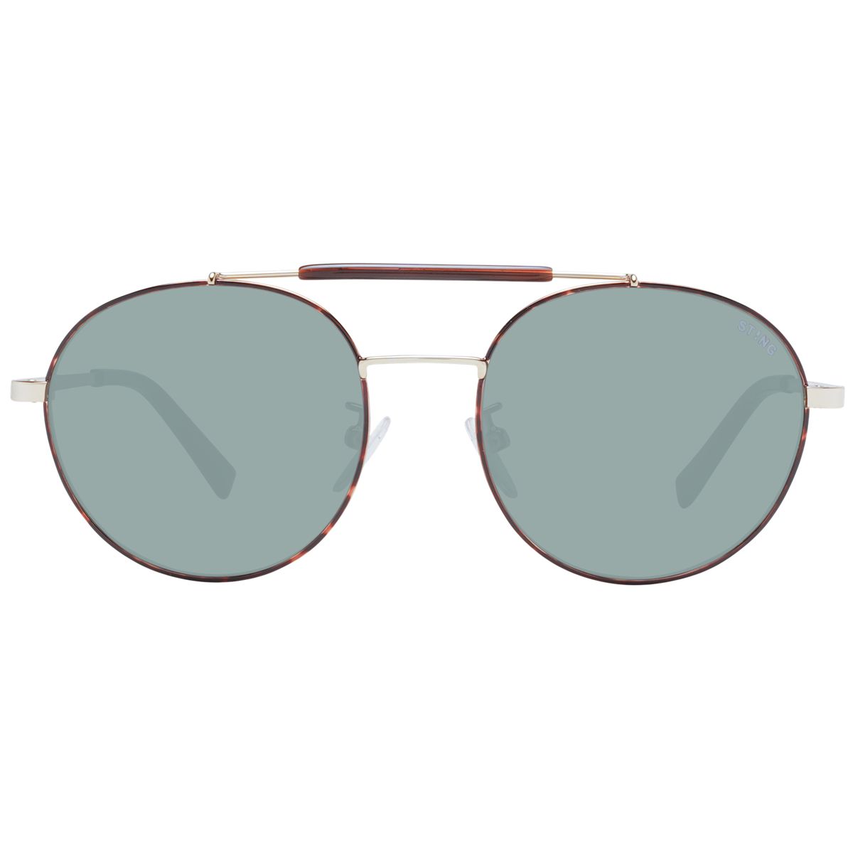 Retro-Sonnenbrille mit rundem Doppelsteg