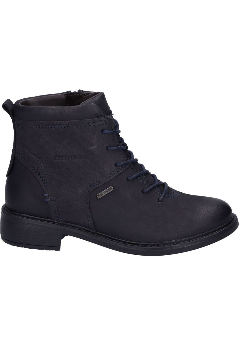 Damen Schnür-Leder-Stiefelette