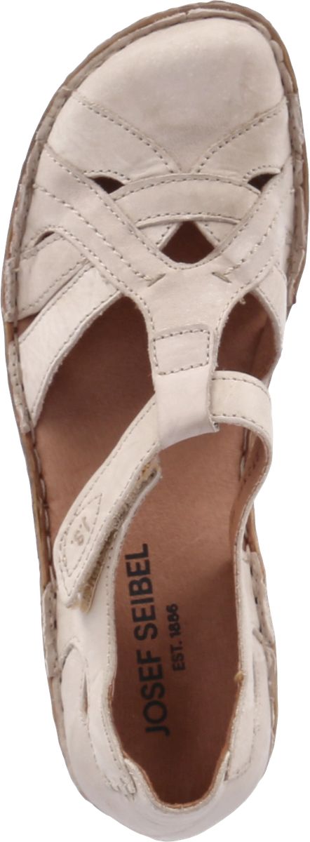 Beige Mary Jane Sandale aus Leder