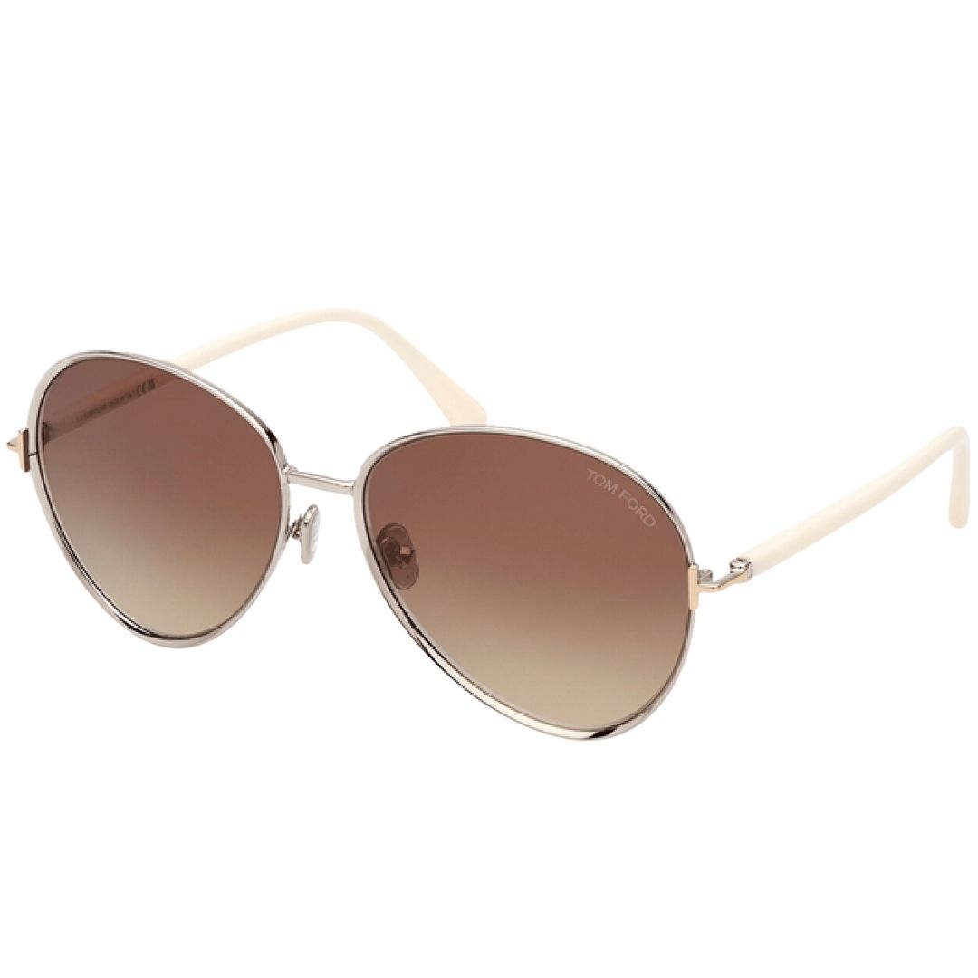 Runde Silberfarbene Sonnenbrille
