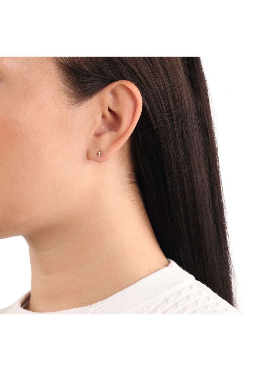 amor Damen Ohrstecker "Stern", 585er Gelbgold, GOLD