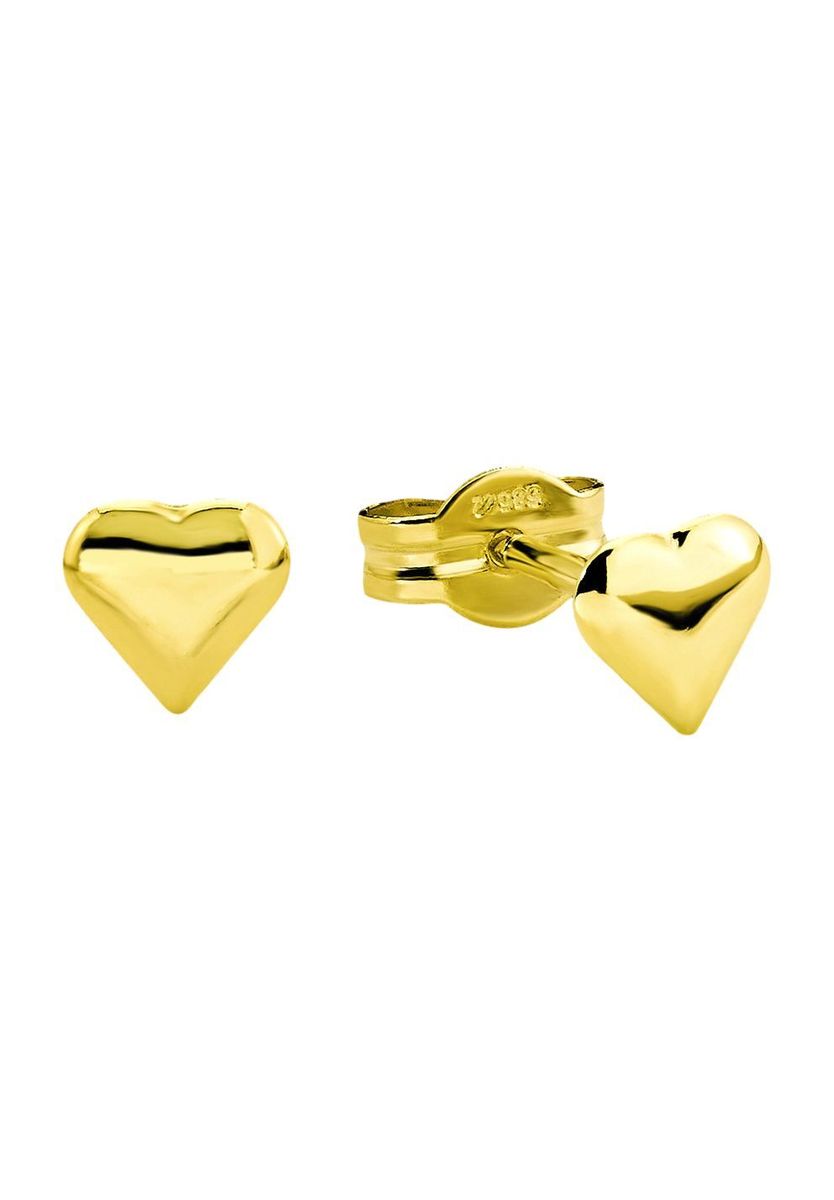 amor Damen Ohrstecker, 585er Gold, gold