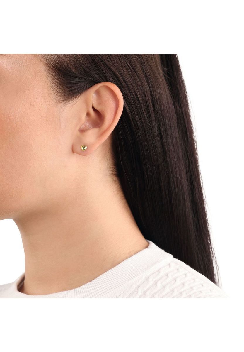 amor Damen Ohrstecker, 585er Gold, gold