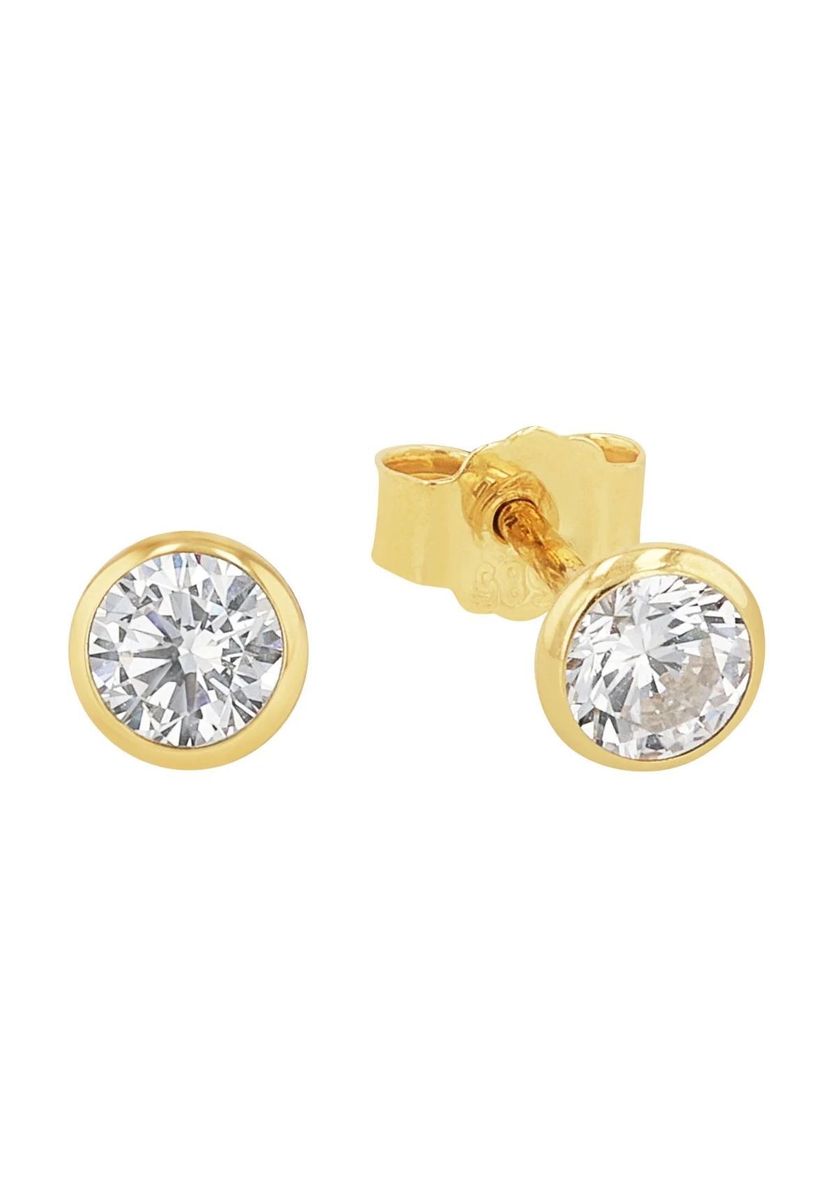 amor Damen Ohrstecker, 585er Gelbgold, GOLD