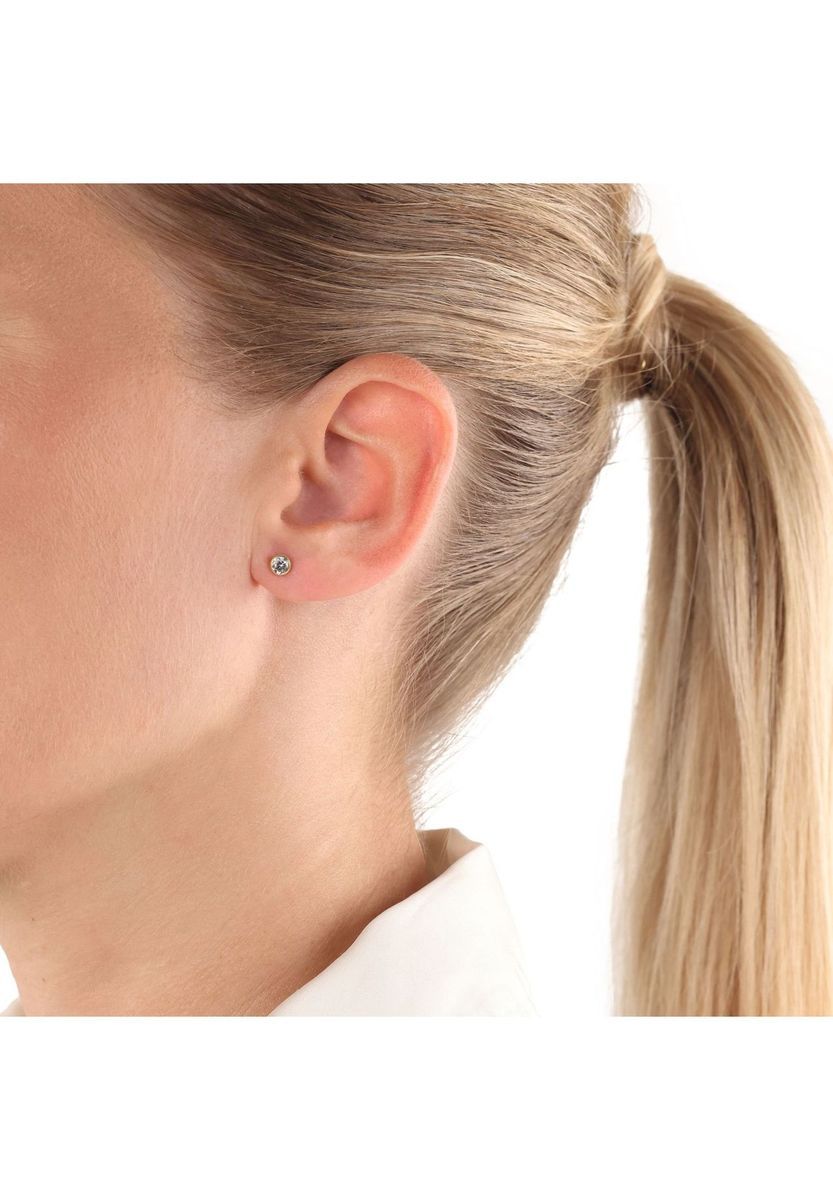 amor Damen Ohrstecker, 585er Gelbgold, GOLD