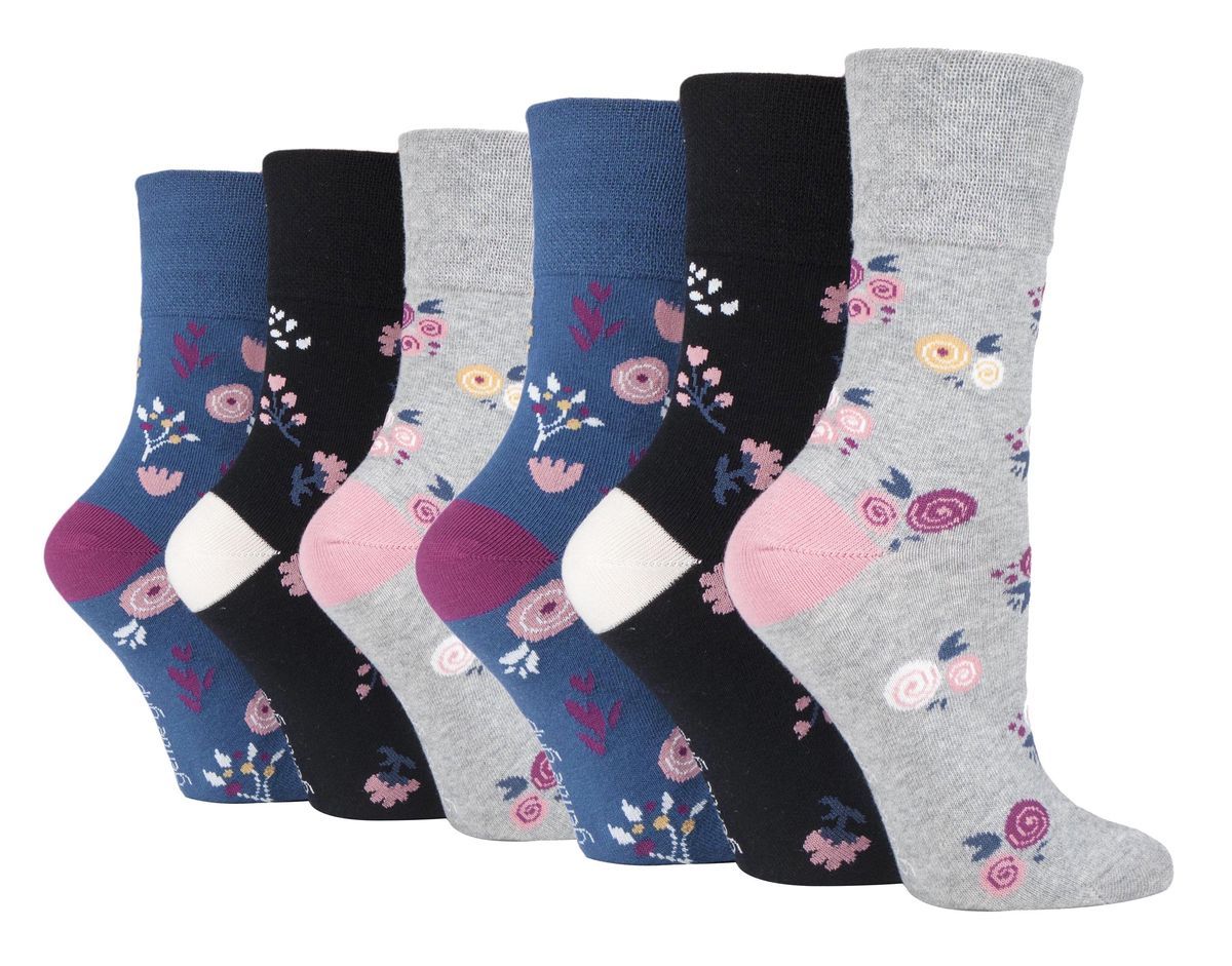 Gentle Grip - 6 Paar Damen Gentle Grip nicht elastische Socken - SOLRH216