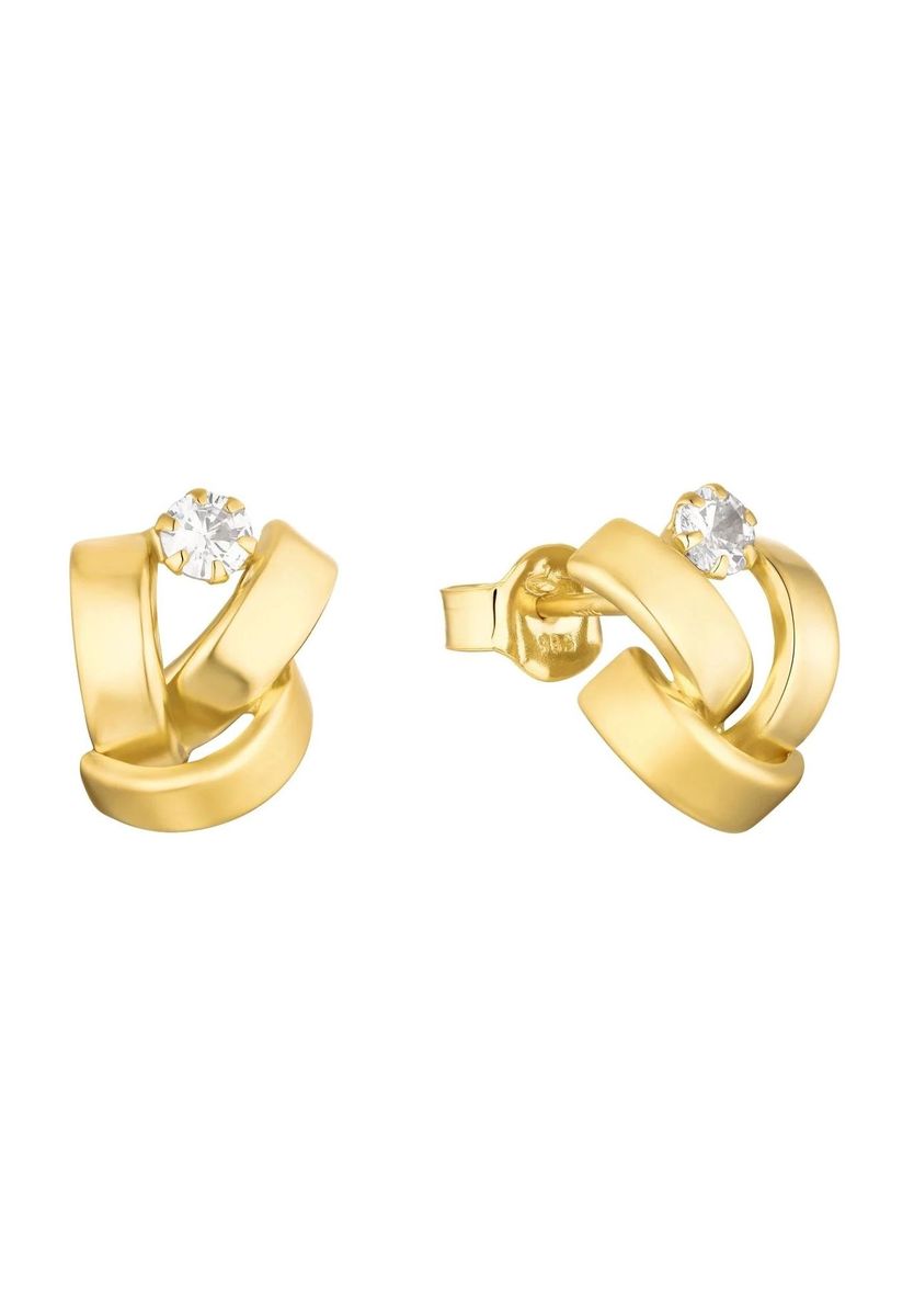 amor Damen Ohrstecker, 585er Gelbgold, GOLD