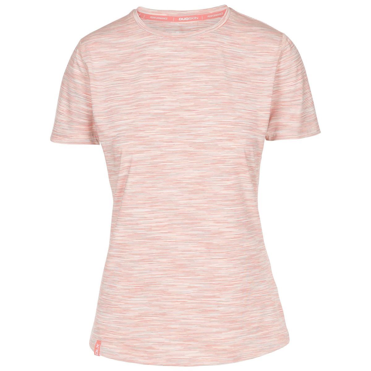 Damen Performance Kurzarm-Shirt mit Streifen