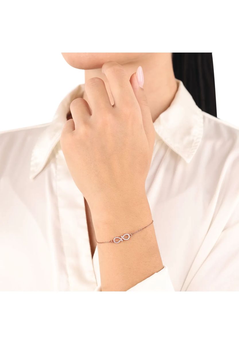 amor Damen Armband, 925er Silber, roségold
