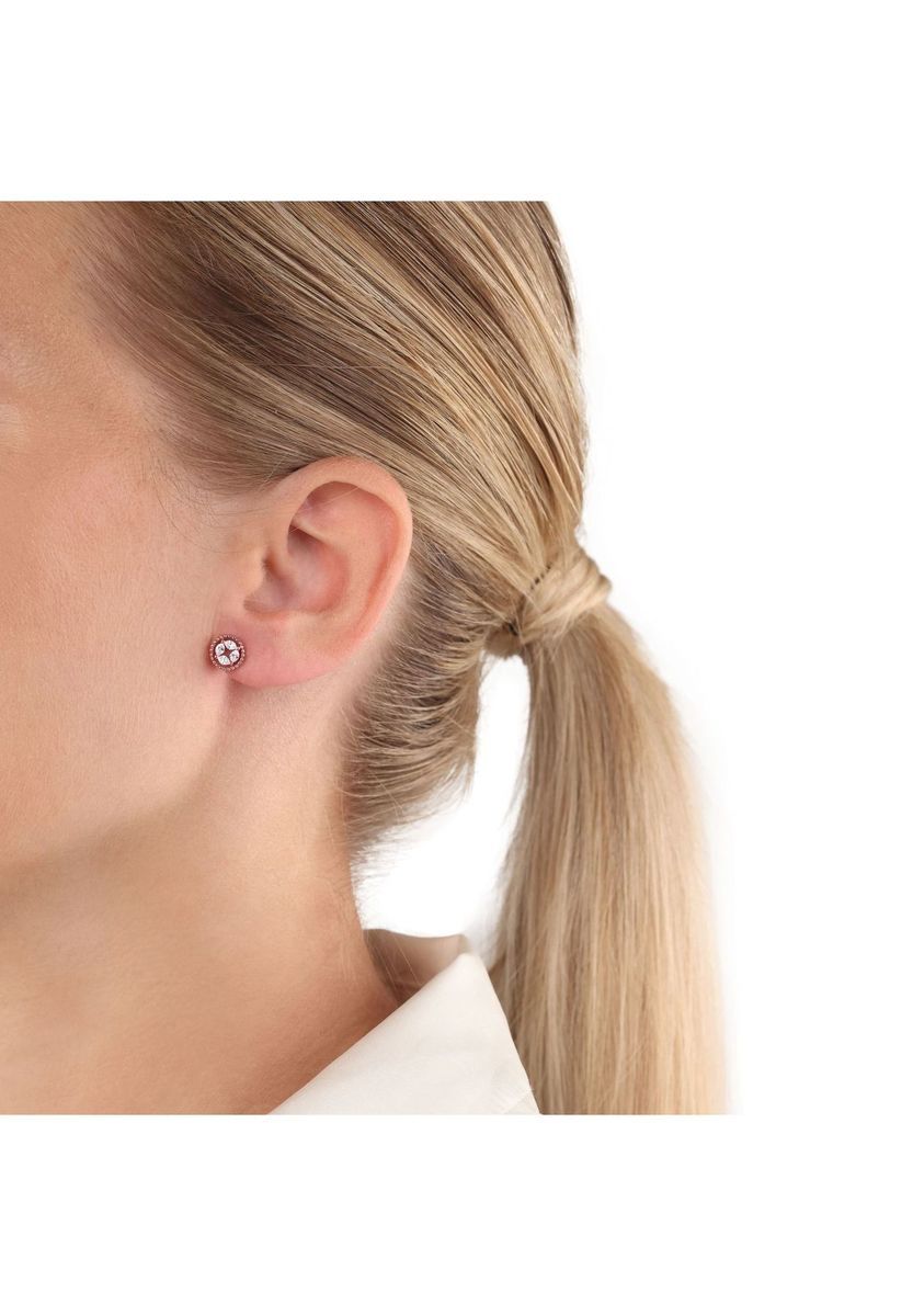 amor Damen Ohrstecker, 925er Silber, roségold