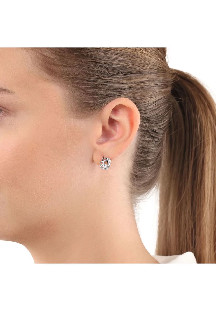 amor Damen Ohrstecker "Herz", 925er Silber, SILBER, 99