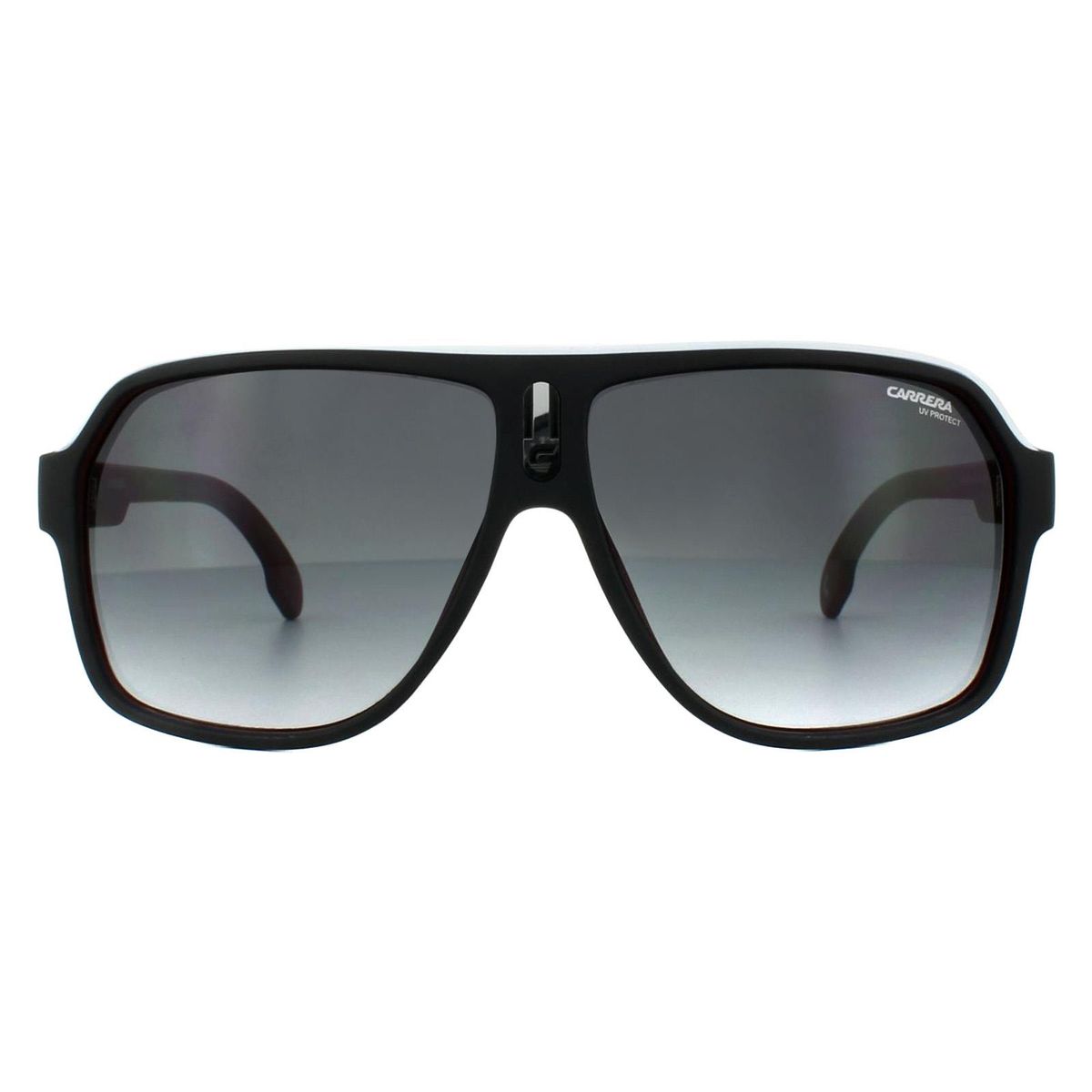 Carrera Aviator Unisex Schwarz Weiß Rot Dunkelgrau Gradient Sonnenbrille
