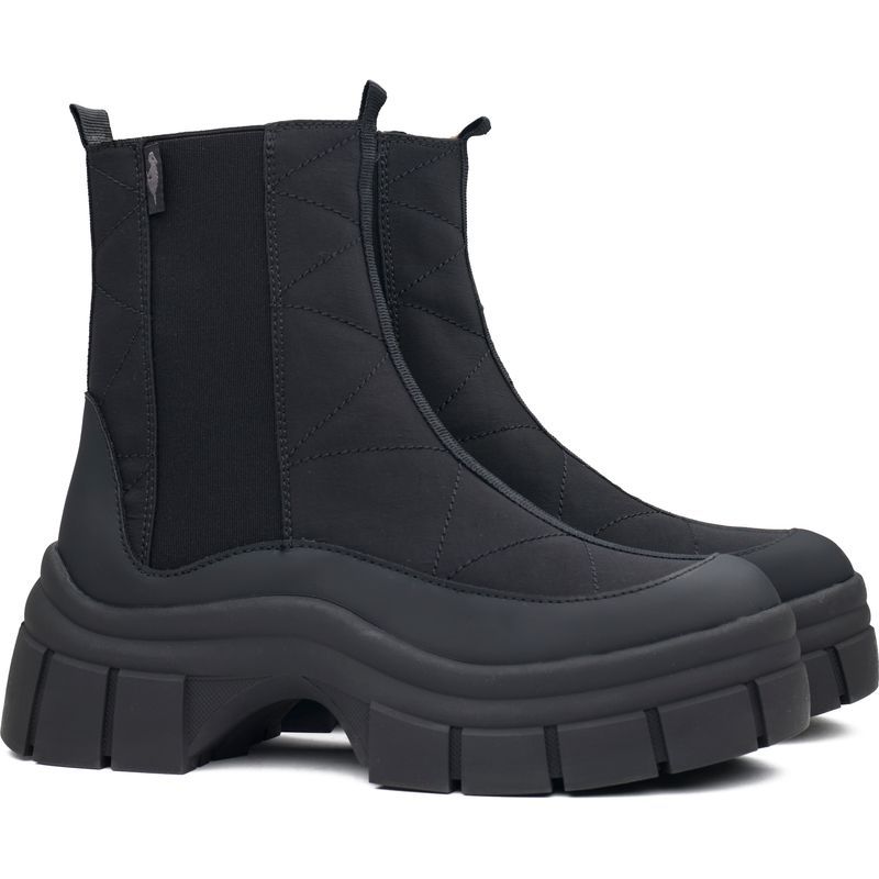 Gesteppte Plateau-Chelsea-Boots