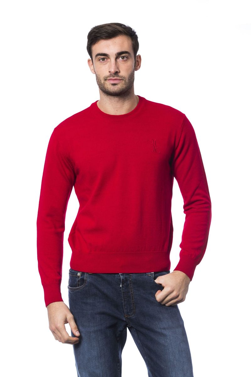 Herren-Pullover mit Rundhalsausschnitt aus Merinowolle