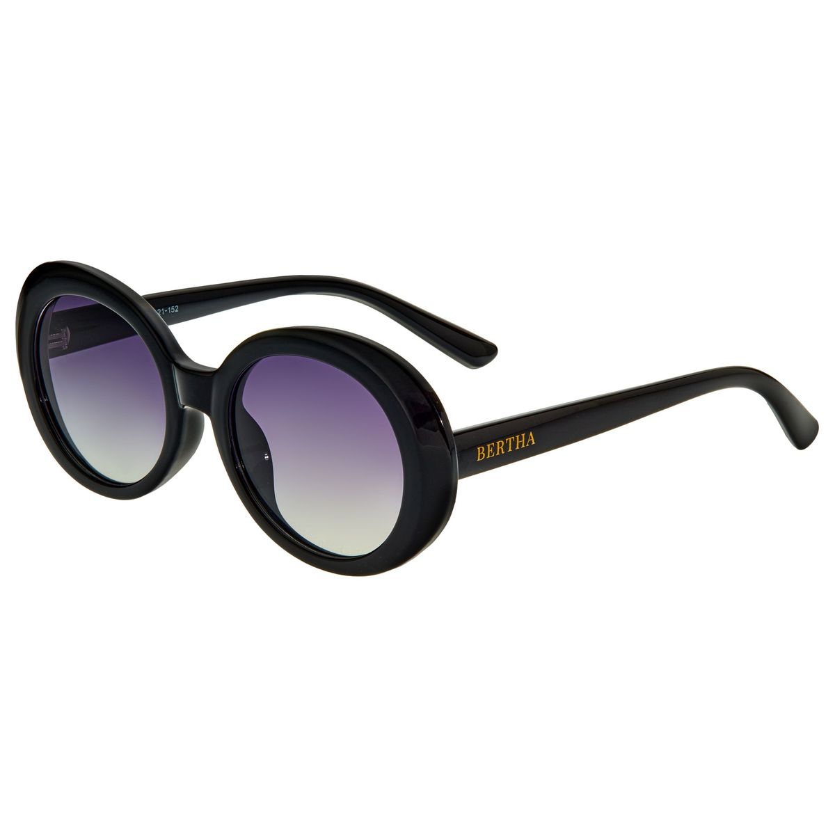 Übergroße Sonnenbrille mit runden Rahmen