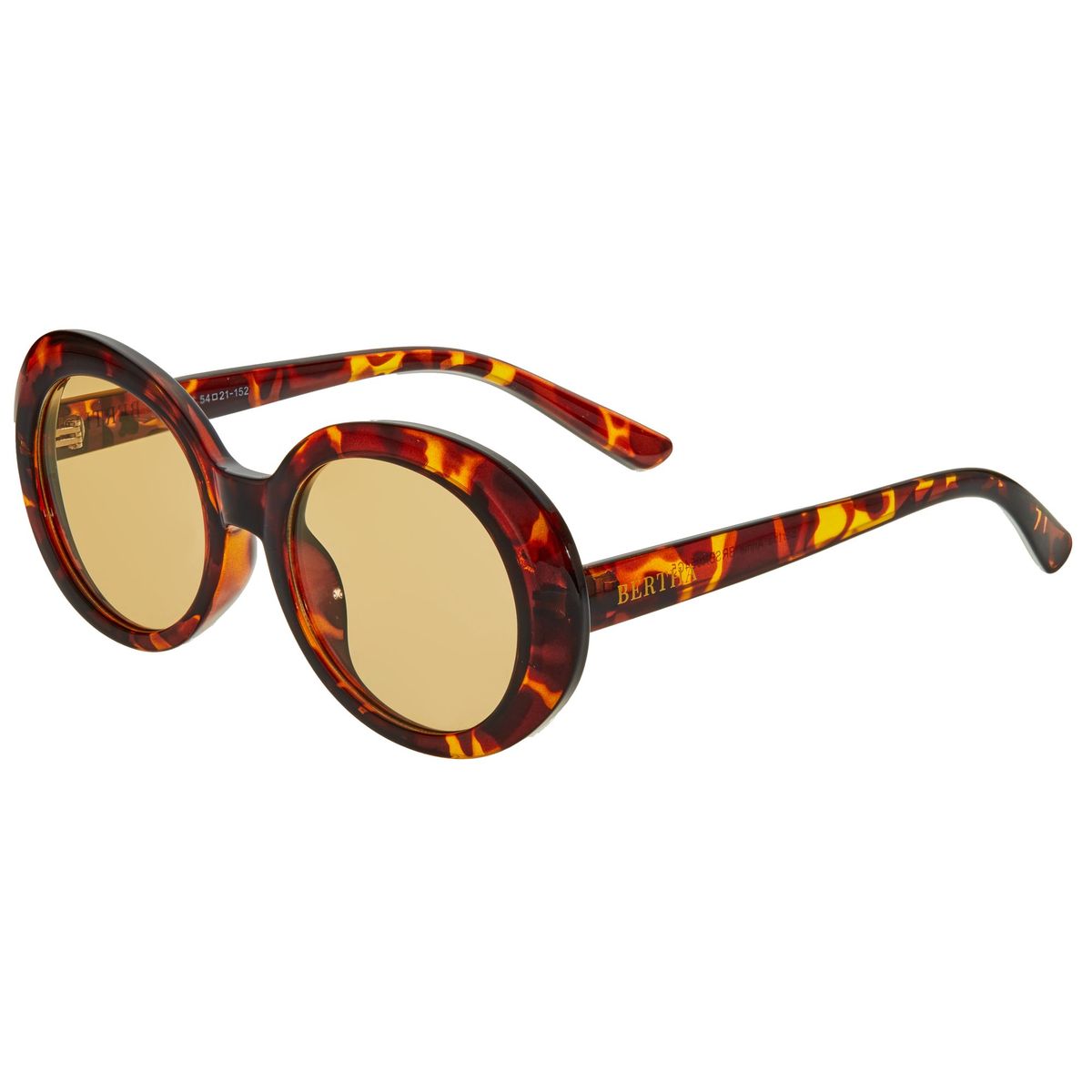 Übergroße Sonnenbrille mit runden Rahmen