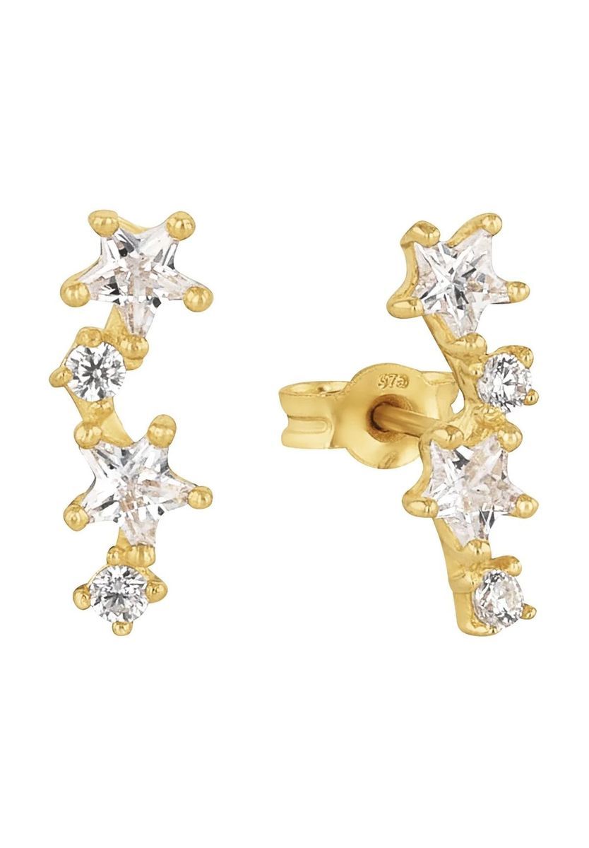 amor Damen Ohrstecker "Stern", 375er Gelbgold, GOLD, 99