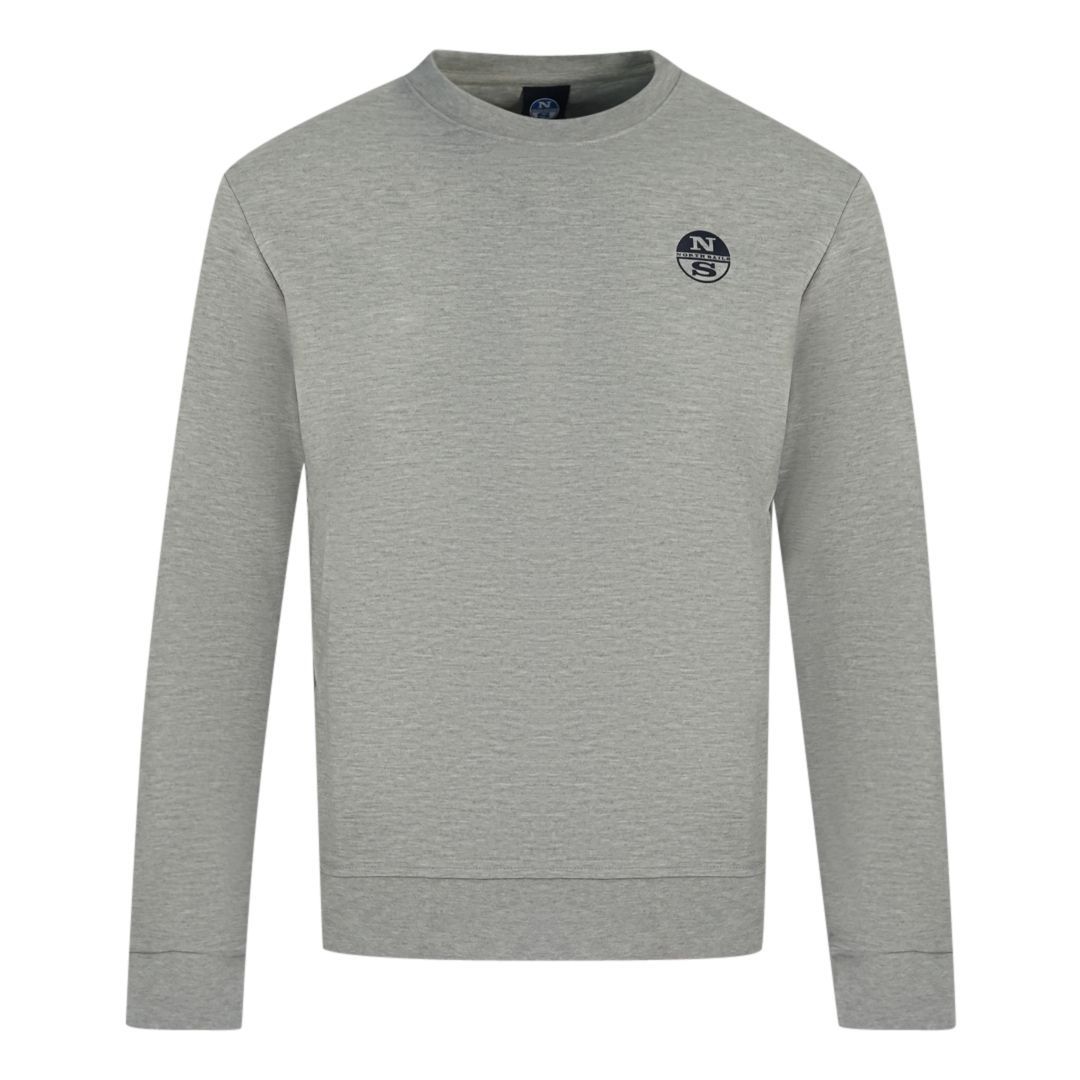Klassischer Baumwollpullover mit Rundhalsausschnitt