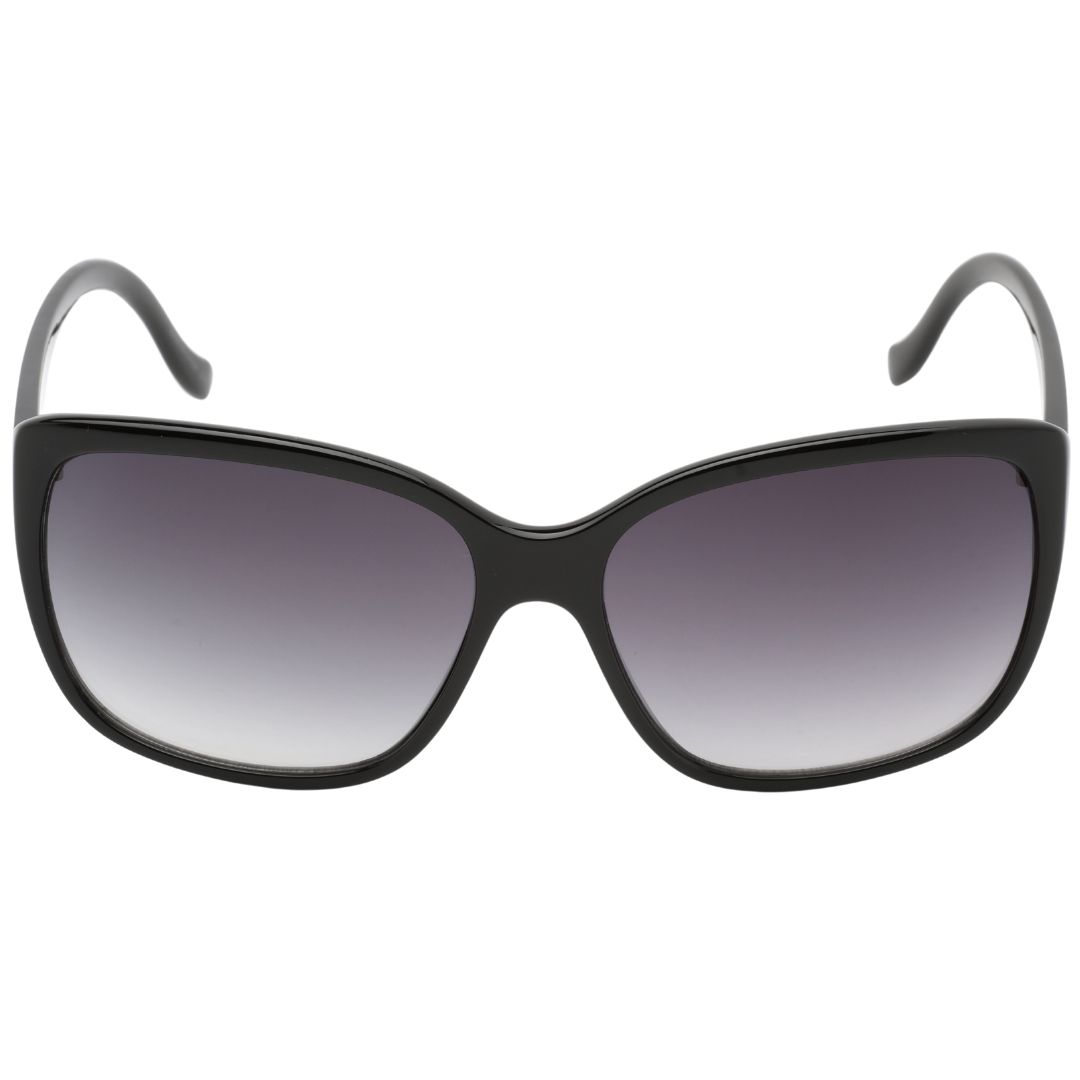 Klassische Sonnenbrille mit schwarzem Rahmen