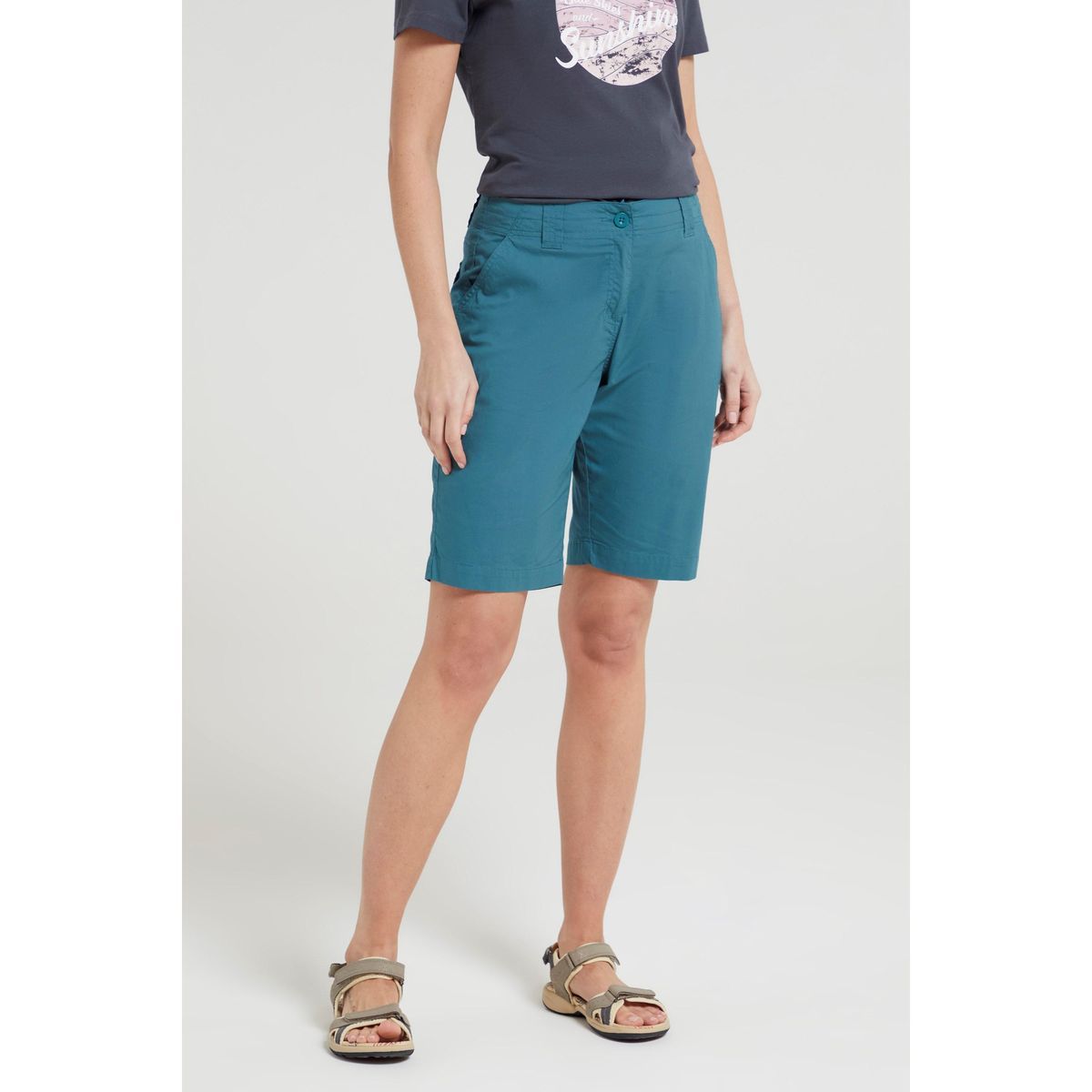 Damen Stretch Twill Bermuda Shorts