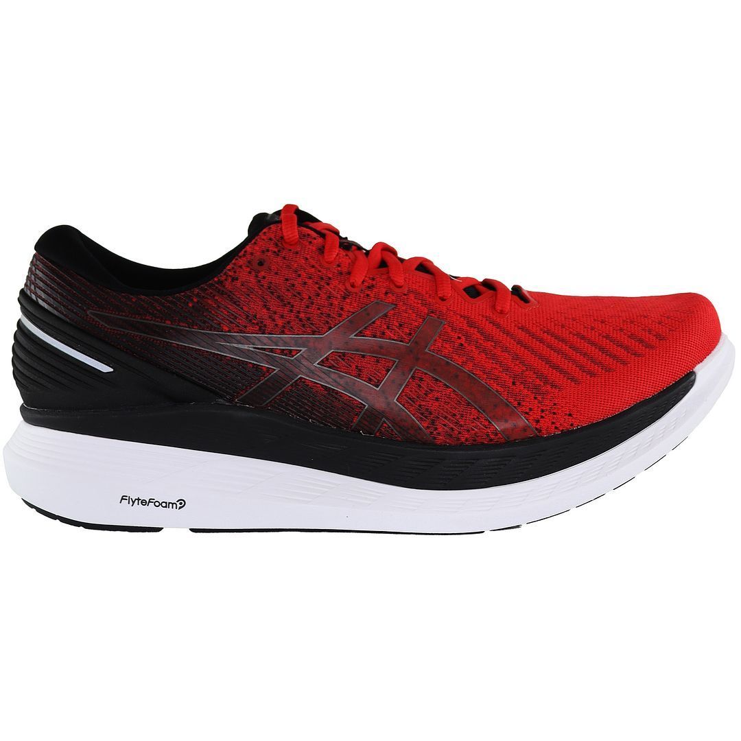Roter Performance-Laufschuh Weite Passform