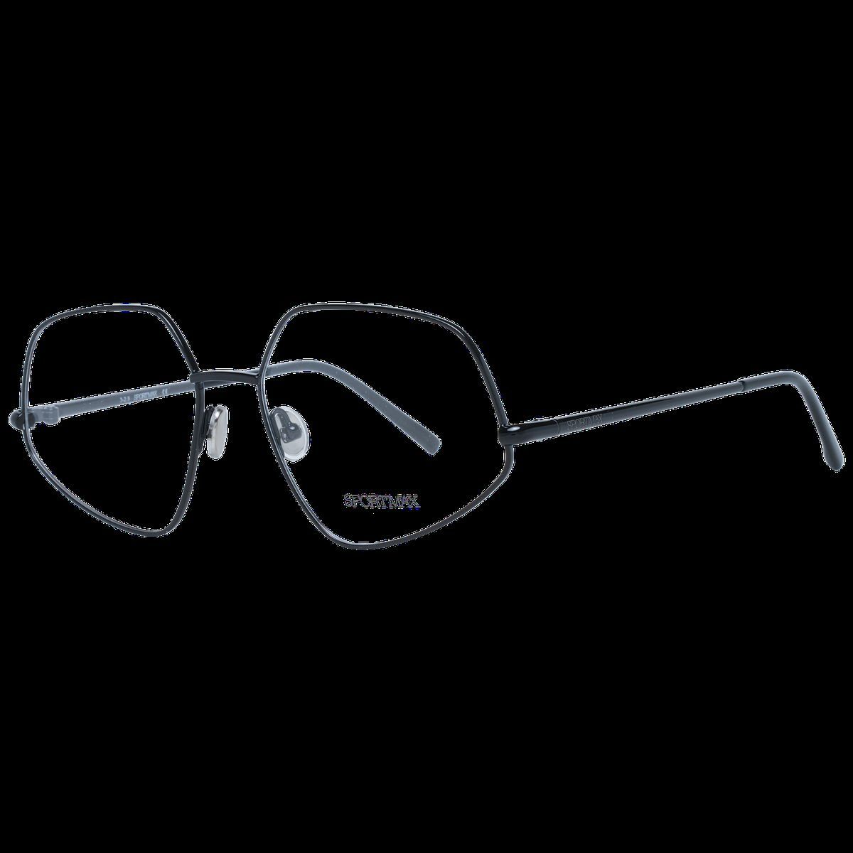 Geometrische Brille in Schwarz Metall