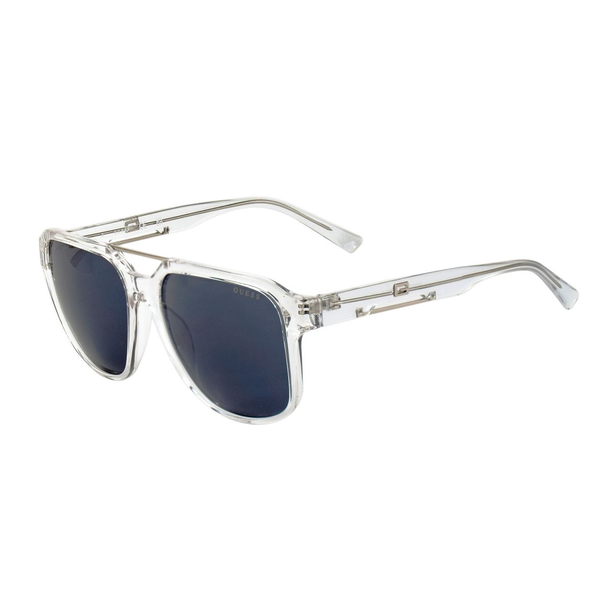 Aviator Sonnenbrille mit klarem Rahmen
