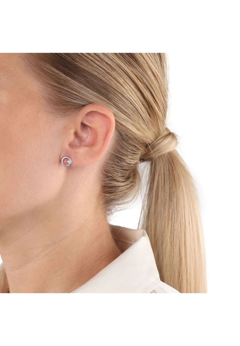 amor Damen Ohrstecker, 925er Silber, silber