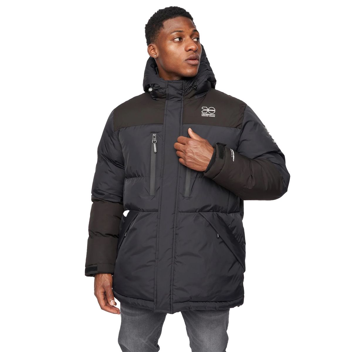 Wattierte Winterjacke für Herren