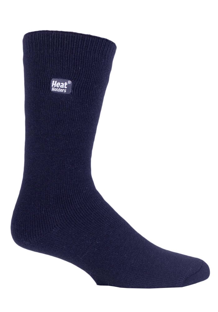 Heat Holders Lite - 3 Paar Multipack Herren isolierte thermische Socken für den Winter | dünne & warme Socken für Kleid Socken - Navy