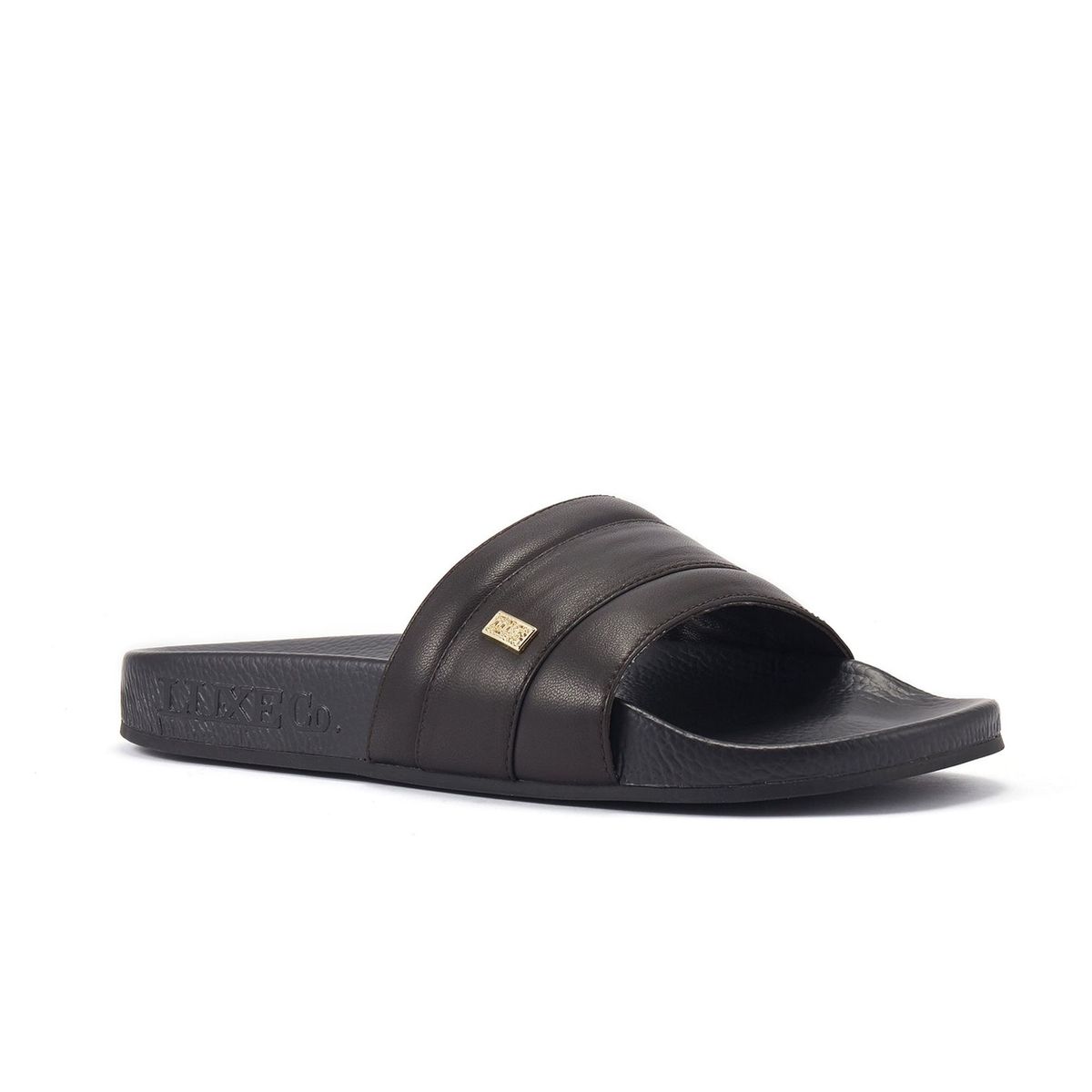 Gepolsterte Lammleder-Slider-Sandalen