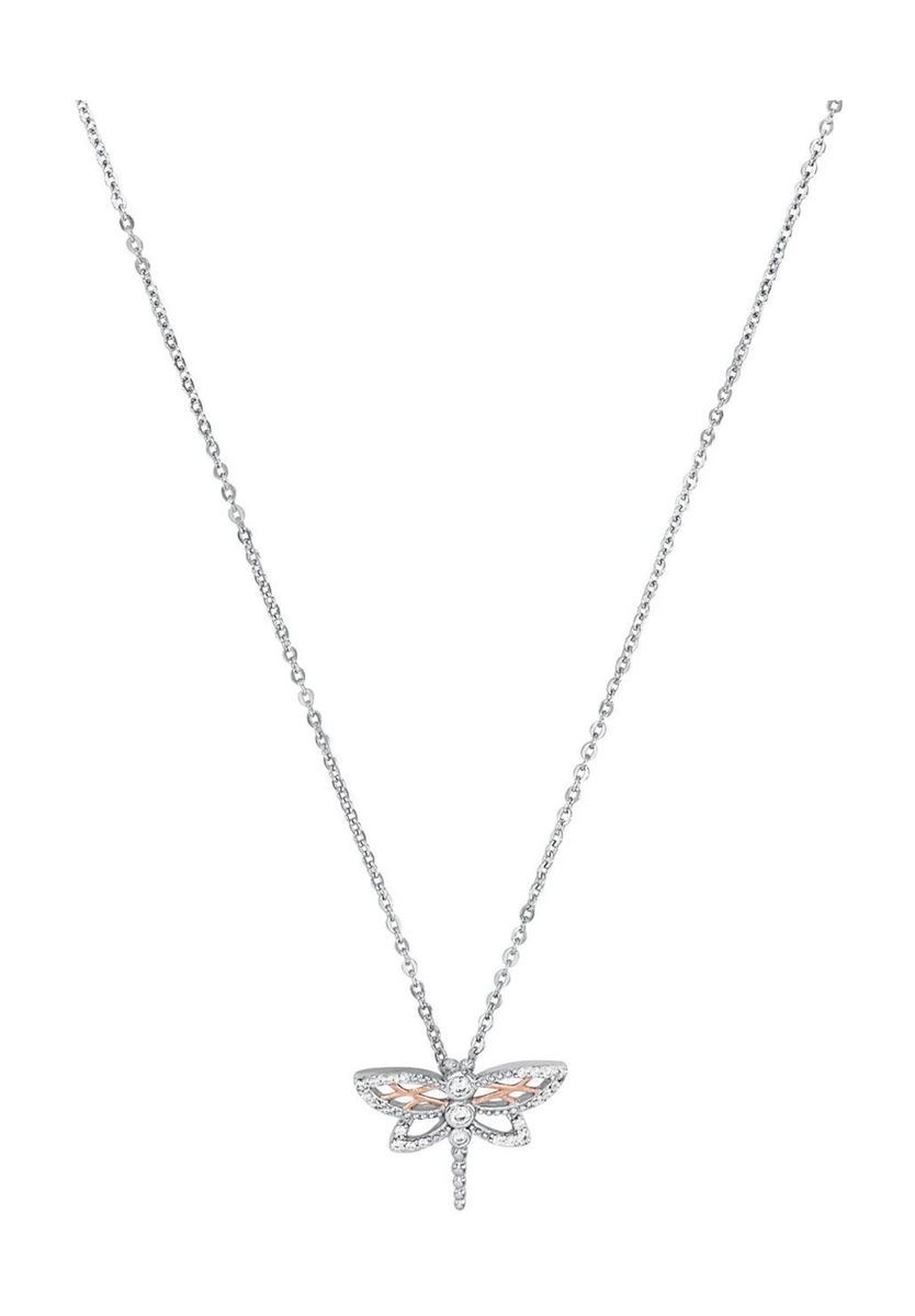 amor Damen Kette mit Anhänger, 925er Silber, BICOLOR
