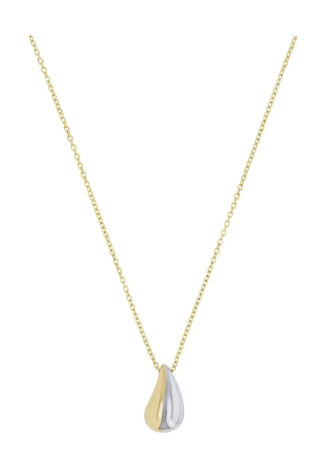 amor Damen Kette mit Anhänger, 925er Silber, BICOLOR