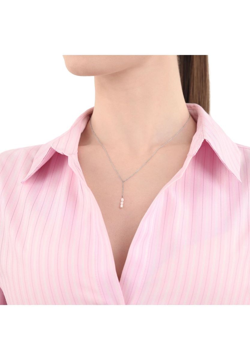 amor Damen Kette mit Anhänger "2034093", 925er Silber Süßwasserzuchtperlen,