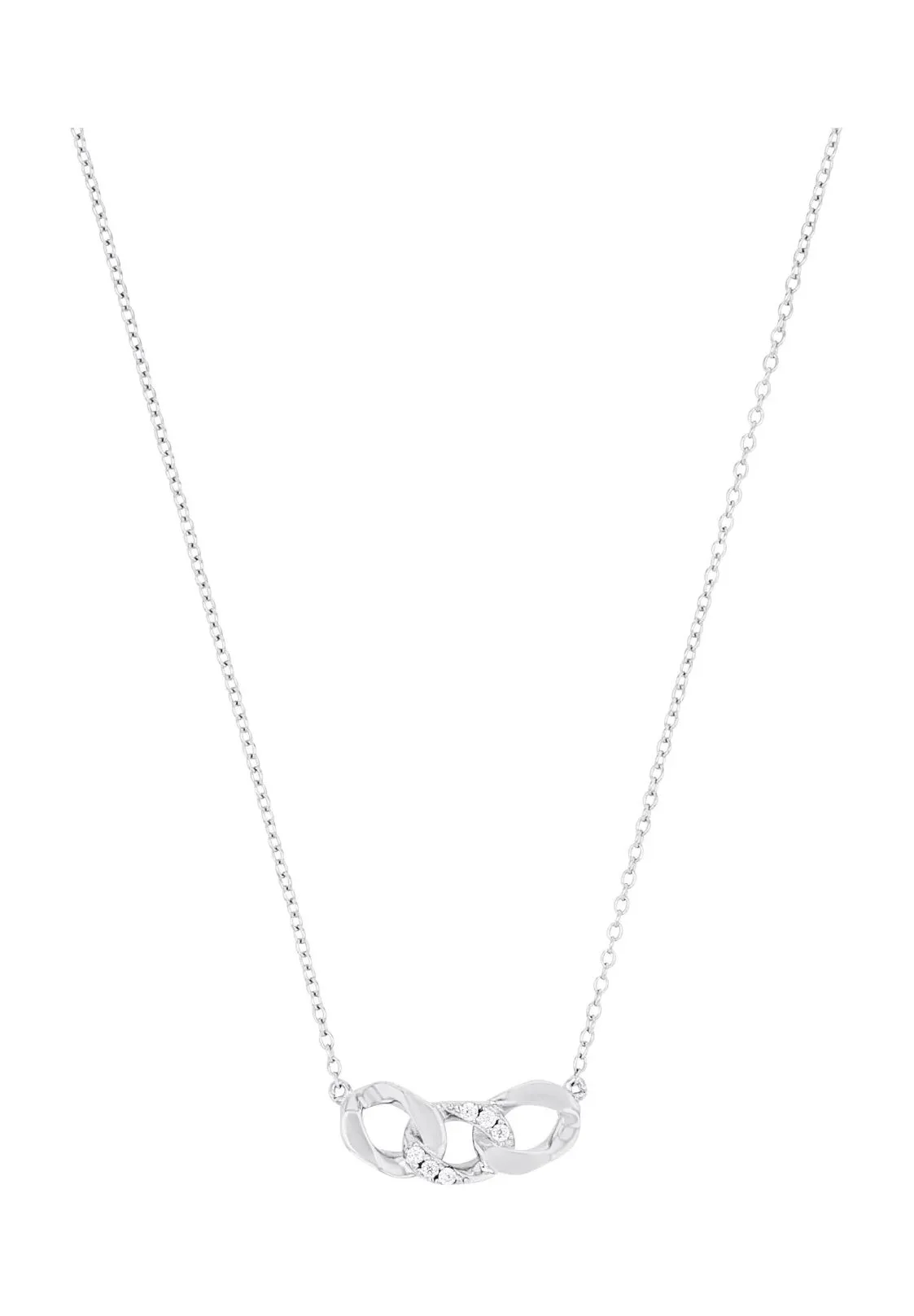 amor Damen Kette mit Anhänger, 925er Silber, SILBER