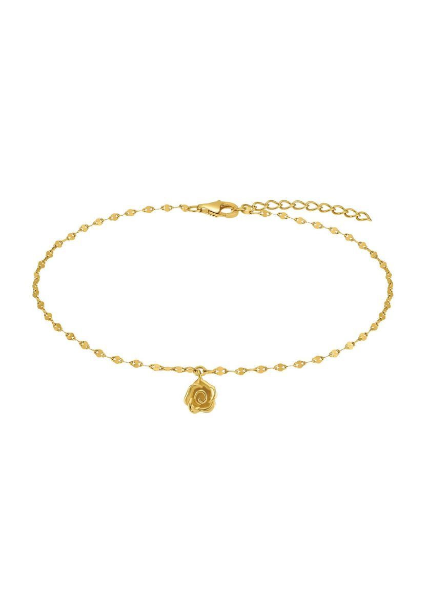 amor Damen Fußkette, 925er Silber, GOLD