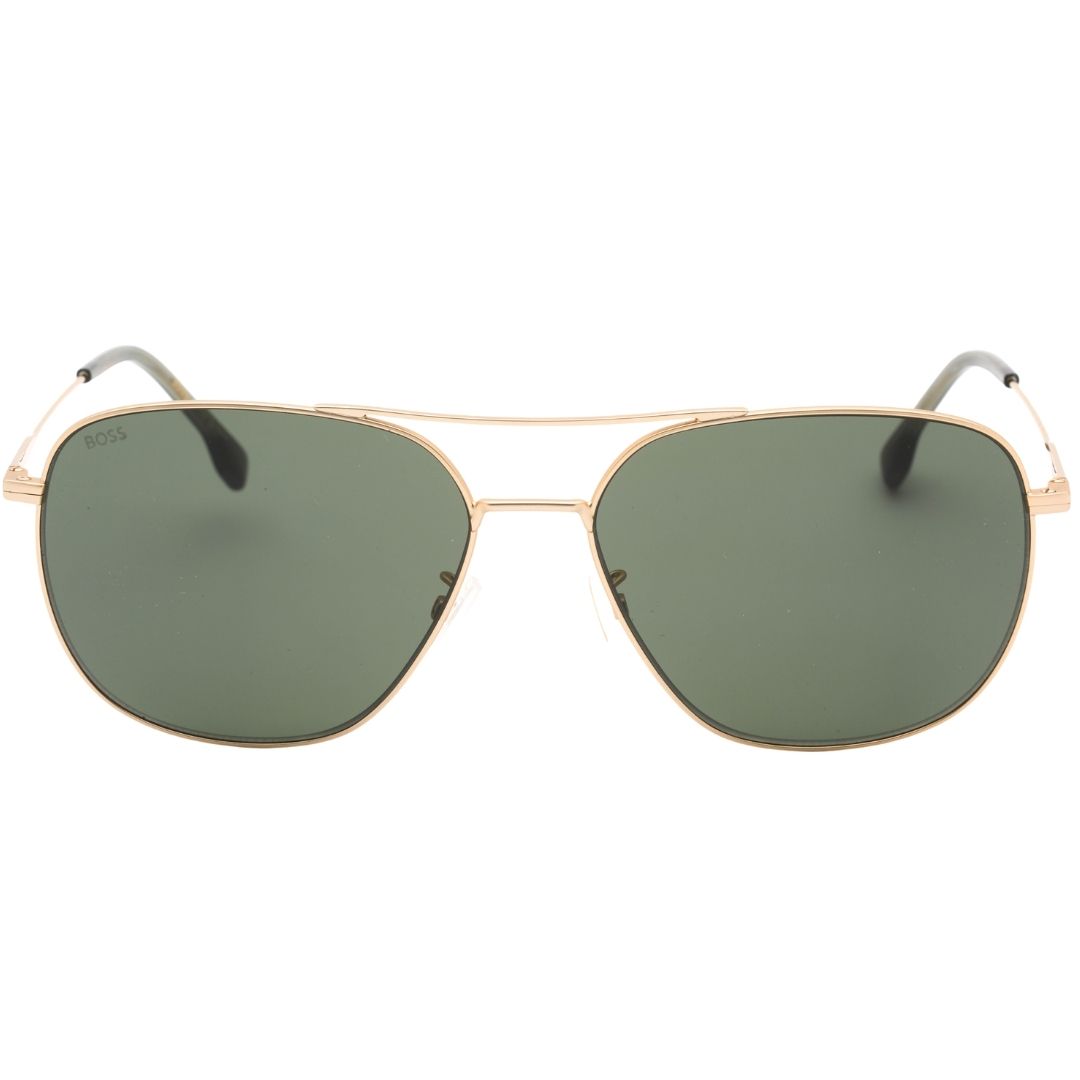 Pilotenbrille mit grün getönten Gläsern