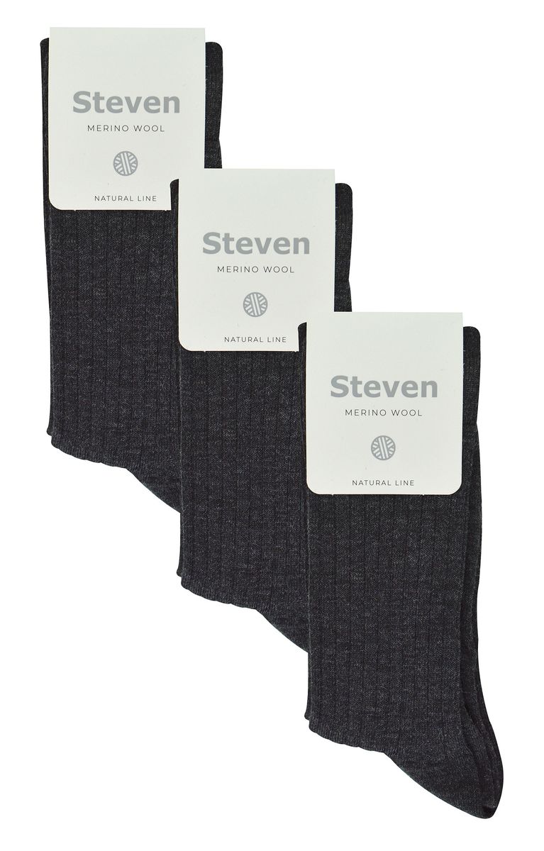 Warme Merinowoll-Rippstrick-Socken