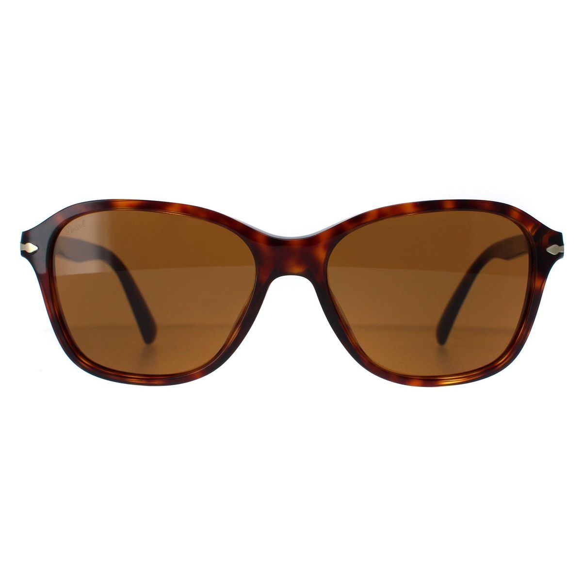 Quadratische Havana Braun Unisex Sonnenbrille