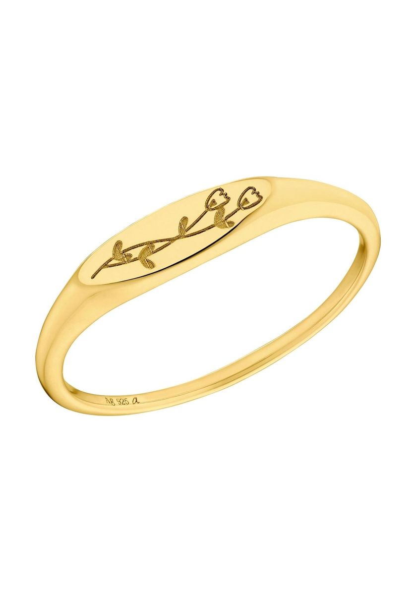 amor Damen Ring, 925er Silber, GOLD, 52