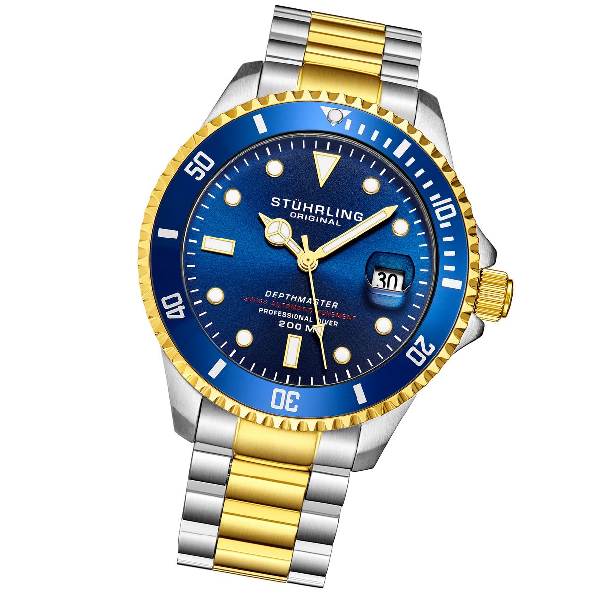 Automatische Taucheruhr mit Bicolor-Armband