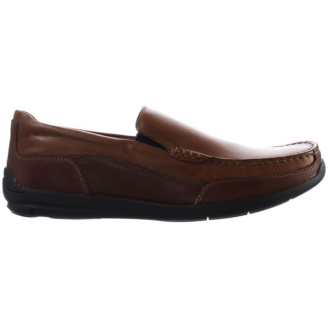 Klassischer brauner Leder-Slipper
