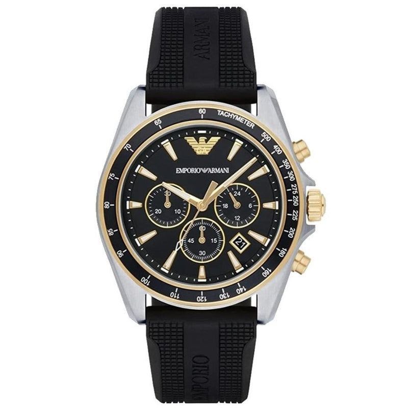 Herren-Chronographenuhr mit Silikonarmband