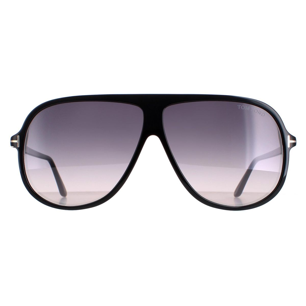 Schild Sonnenbrille Glänzend Schwarz Rauchverlauf
